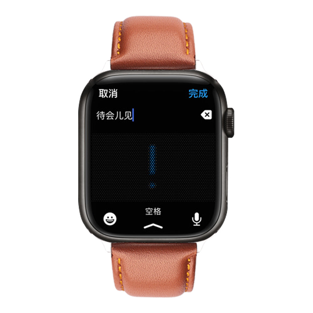 QIALINO Nappa Texture Genuine Leather Smart Watch Band Wrist Strap for Apple Watch Ultra 49mm Ultra 2 49mm Series 9 45mm SE (2023) 44mm Series 8 45mm 7 45mm Series 4 5 6 SE 44mm SE (2022) 44mm Series 1 2 3 42mm QIALINO Nappa Texture Genuine Leather Smart Watch Band Wrist Strap for Apple Watch Ultra 49mm Ultra 2 49mm Series 9 45mm SE (2023) 44mm Series 8 45mm 7 45mm Series 4 5 6 SE 44mm SE (2022) 44mm Series 1 2 3 42mm